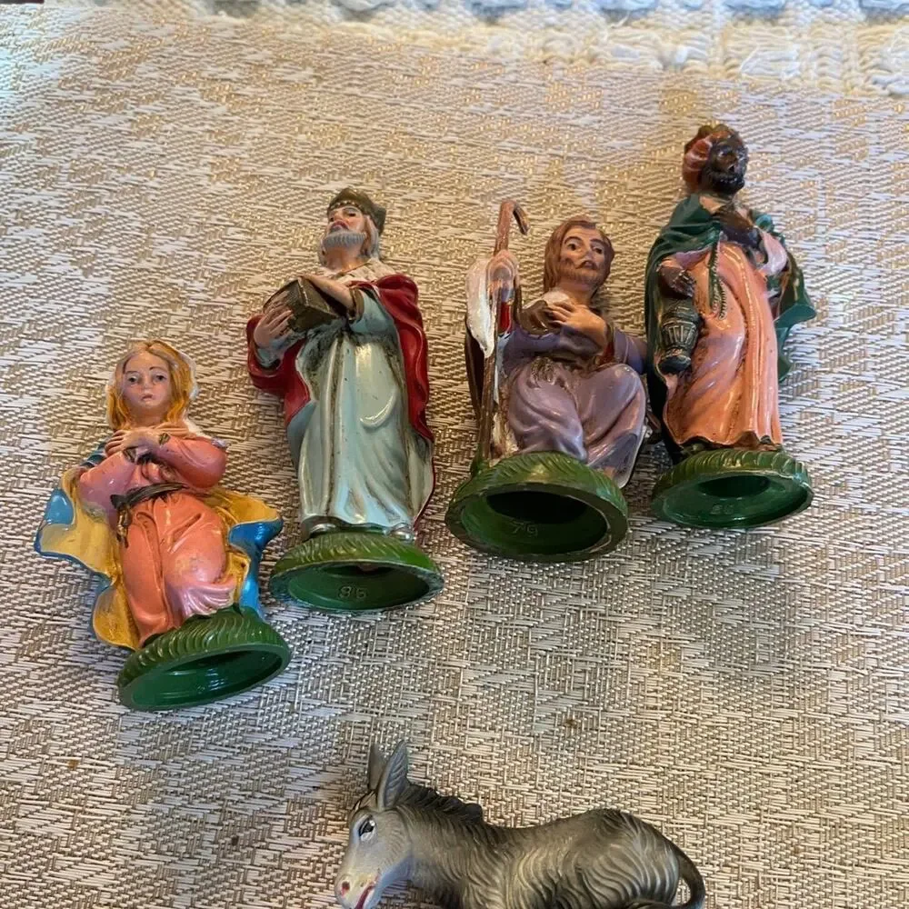 Vintage Fontanini Italian Christmas nativity 5 piece set